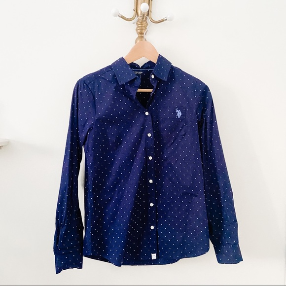 RALPH LAUREN Polka Dotted Button Down - Picture 1 of 1